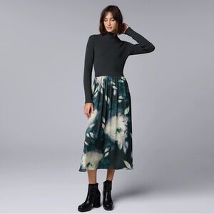 Simply Vera Vera Wang Pleated Midi Dress